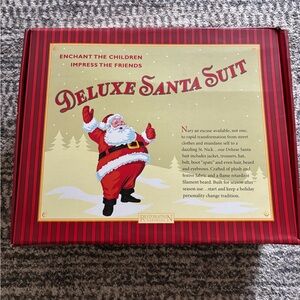 Restoration hardware Santa suit. Perfect condition. Worn wants.